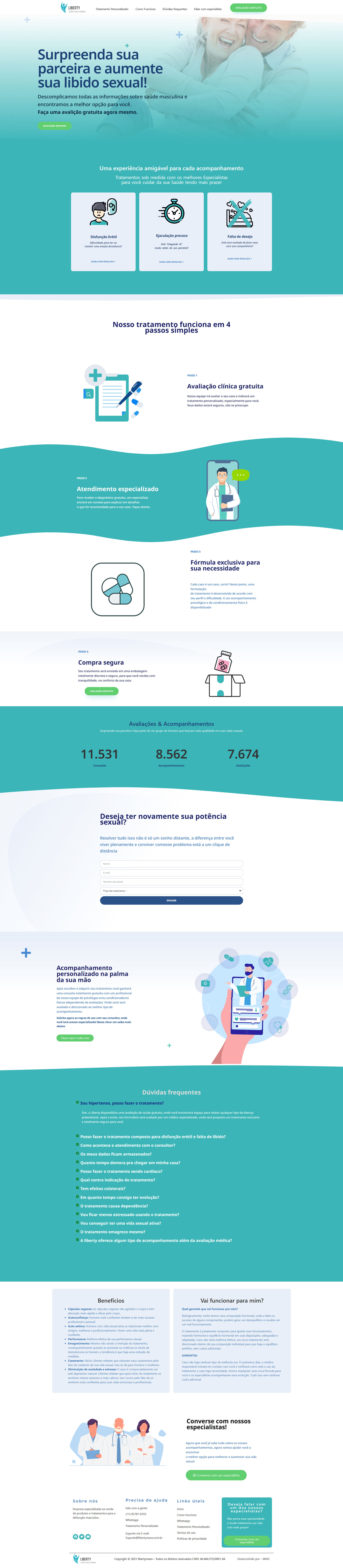 Site Liberty Saúde para terceira idade
